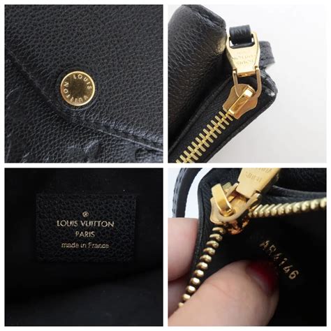 louis vuitton twice empreinte noir|louis vuitton embossed wallet.